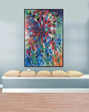 Floral Cascade Hand Painted Original Art