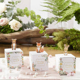 Pink Woodland Baby Favor Boxes Set of 24