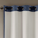 Ogee (Max Blackout) Window Curtain, Navy Blue