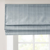 Basketweave Roman Shade, Blue