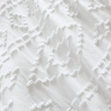 Bohemian Geometric Comforter Mini Set, White