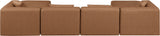 Cube - 6 Piece Modular Double Chaise Sectional