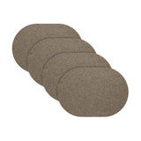 Loft Felt Stone Placemat - Oval 13.3x16.5"- Set of 4