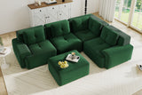CORDELIA 116" 4-Seater Sectional with 1 Ottoman