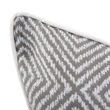 24 x 24 Outdoor Pillow Helm Pewter- Poly Insert