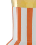 De Luca Large Coral Strip Vase