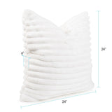 Pillow 24 x 24 Shar Pei White - Down Alternative Insert