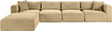 Shaggy - 5 Piece Modular Sectional With Ottoman