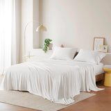 Jersey Knit All Season Sheet Set, White