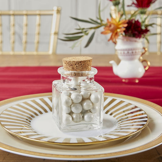 Petite Square Glass Favor Jars DIY Set of 18