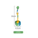 Irregular Ceramic Soup Spoon with Long Handle