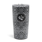 Blue Stallion Black Mosaic Tumbler 20oz