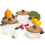 Moss & Stone 3-Piece Glass Casserole Set