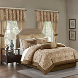24-Piece Traditional Paisley Room-in-A-Bag Set, Brown