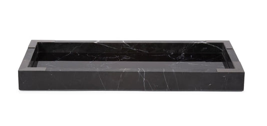 Black Mirrored Marble Tray