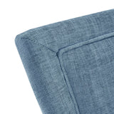 [Set of 2] Armless Ultra Upholstered Dining Chairs, Blue *