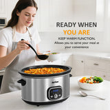 8.5 Quart Programmable Slow Cooker: Multi-Cooker Food Warmer