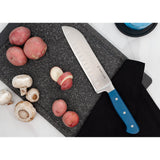 Superior 7 inch Santoku Knife - Royal Blue