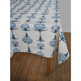 Tropical Garden 59" X 98" Tablecloth - Indigo and Sky