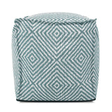 Outdoor Square Pouf Helm Teal