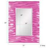 Zenith Mirror - Glossy Hot Pink