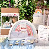 Baby Shower Guest Book Alternative - Boho Rainbow Frame