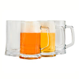 Kook Glass Beer Mugs 12 oz, Set of 4