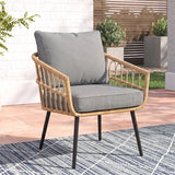 Wholesale 2‑Pack Deep‑Seat Patio Cushions with Removable Covers