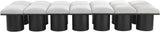 Pavilion - 14 Piece Modular Bench With Black Base