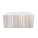Indoor/Outdoor Universal Square Ottoman Dune Sand Cover Only