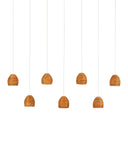 Beehive 7-Light Linear Multi-Drop Pendant