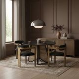 Aurum - Vegan Leather Upholstered Dining Chair With Brushed Brass Base (Set of 2)