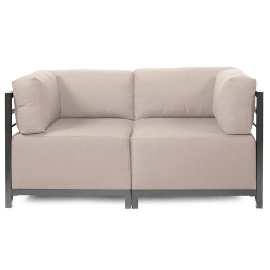 Axis 2pc Sectional Seascape Sand Titanium Frame