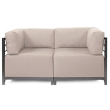 Axis 2pc Sectional Seascape Sand Titanium Frame