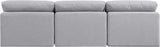 Indulge - Linen 3 Seat Modular Armless Sofa