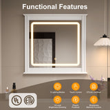Smart Led Vanity Mirror with 3-Color Light