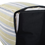 Tall Square Indoor/Outdoor Pouf Dune Moss