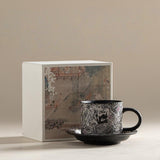 Nine-Tailed Silver Fox Coffee Cup & Saucer Set