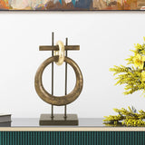 Boquin Circle Sculpture in Polyresin