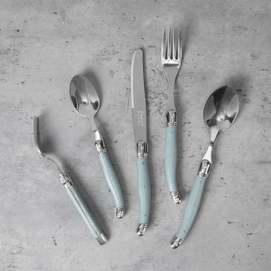 Laguiole Connoisseur 18/10 Ss Misty Blue Flatware