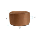Qivuit Brown Foot Pouf