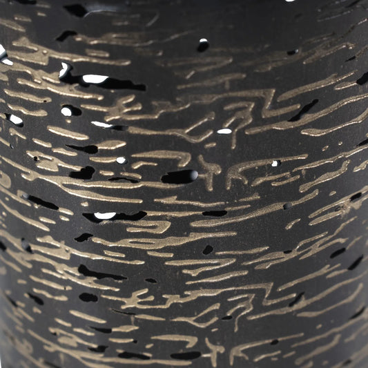 Golden Thread Cylindrical Large Candle Holder