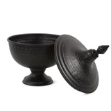 Hammered Em Dash Covered Urn- Medium