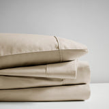 4pcs 600TC Cooling Cotton Blend Sheet Set, Khaki