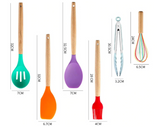 12pcs Colourful Silicone Kitchen Utensils Set