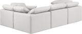 Indulge - Faux Leather 4 Piece Modular Corner Sectional