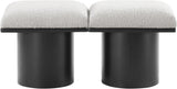 Pavilion - 2 Piece Modular Bench With Black Base