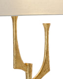 Bodnant Gold Wall Sconce, Left