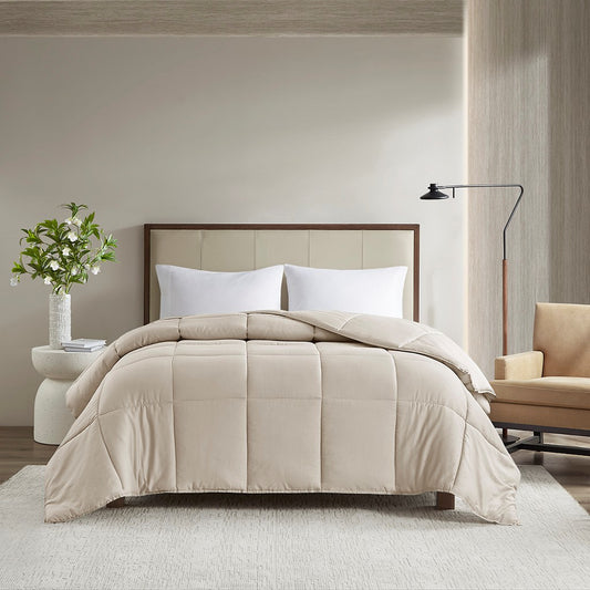300 Tc Cotton Shell Luxury Down Alternative Comforter, Tan