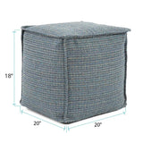 Square Pouf Alton Indigo